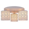 Миниатюра фото потолочная люстра arte lamp traforato a8349pl-3wh | 220svet.ru