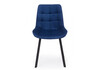 Миниатюра фото стул на металлокаркасе woodville челси п синий (zd 798) / черный np 632530 | 220svet.ru