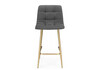 Миниатюра фото барный стул woodville чилли мини темно-серый (zd 995) / золотой np 632269 | 220svet.ru
