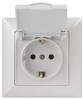 Миниатюра фото розетка эра intro solo schuko 2p+e 16a 250v с крышкой перламутровый 4-203-06 б0053662 | 220svet.ru