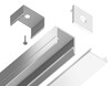 Миниатюра фото алюминиевый профиль накладной для светодиодной ленты до 8мм ambrella light illumination gp1650al | 220svet.ru