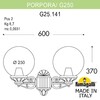 Миниатюра фото светильник уличный настенный fumagalli porpora/g250 g25.141.000.vye27 | 220svet.ru