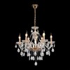 Миниатюра фото подвесная люстра хрустальная lumion alissa 8376/6 золотой | 220svet.ru