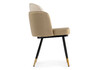 Миниатюра фото стул woodville penelopa beige / light beige / black / gold 15416 | 220svet.ru