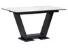 Миниатюра фото стол woodville иматра 140х80х76 белый мрамор / черный 532384 | 220svet.ru