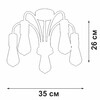 Миниатюра фото потолочная люстра vitaluce v3024-1/5pl | 220svet.ru
