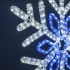 Миниатюра фото светодиодная снежинка кристалл ø0,7м бело-синяя дюралайт на металлическом каркасе ip54 ltc lc-13093 | 220svet.ru