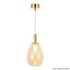 Миниатюра фото подвесной светодиодный светильник crystal lux gaudi sp4w led amber | 220svet.ru
