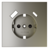 Миниатюра фото накладка для розетки с заземлением и защитными шторками, с usb a+c voltum s70 vls001004 (шелк) | 220svet.ru