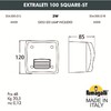 Миниатюра фото светильник для подсветки лестниц накладной fumagalli extraleti 100 square-st 3s4.000.000.ayg1l | 220svet.ru
