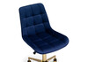 Миниатюра фото стул woodville честер синий / золото 533179 | 220svet.ru