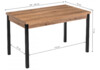 Миниатюра фото стол деревянный оригон дуб горный / черный матовый | 220svet.ru