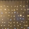 Миниатюра фото гирлянда занавес 1 x 6 м золотой с мерцанием белого диода, 600 led, провод прозрачный пвх, ip54 ltc pcl601blw-10-2gl | 220svet.ru