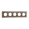 Миниатюра фото рамка 5-постовая mono electric style aluminium бронза 107-810000-164 | 220svet.ru