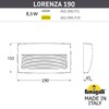 Миниатюра фото светильник для подсветки лестниц накладной fumagalli lorenza 190 as2.000.000.axk1l | 220svet.ru