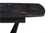 Миниатюра фото стол стеклянный раскладной woodville вейл 140(180)х80 черный мрамор / черный 612192 | 220svet.ru