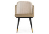 Миниатюра фото стул woodville penelopa beige / light beige / black / gold 15416 | 220svet.ru