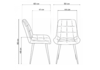 Миниатюра фото стул на металлокаркасе woodville челси к латте (zd 290) / белый np 632488 | 220svet.ru