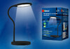 Миниатюра фото настольная лампа uniel tld-553 black/led/400lm/4500k/dimmer/usb ul-00003339 | 220svet.ru