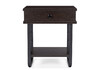 Миниатюра фото тумба прикроватная woodville малгома черная / венге 511607 | 220svet.ru