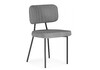 Миниатюра фото стул на металлокаркасе woodville вакао антрацитовый brendy stone 28 / черный 615184 | 220svet.ru