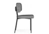 Миниатюра фото стул на металлокаркасе woodville вакао антрацитовый brendy stone 28 / черный 615184 | 220svet.ru
