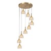 Миниатюра фото подвесная люстра indigo caramella 11039/9p amber v000433 | 220svet.ru