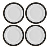 Миниатюра фото набор из 4 фарфоровых тарелок mikasa luxe deco 27,5 см kitchen craft | 220svet.ru