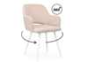 Миниатюра фото стул на металлокаркасе поворотный woodville эолин 360 латте (glory 10) / белый 631704 | 220svet.ru
