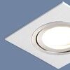 Миниатюра фото точечный светильник поворотный elektrostandard mesku 1051/1 белый  | 220svet.ru