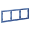 Миниатюра фото рамка пластиковая на 3 поста voltum s70 vls100315 (деним) | 220svet.ru