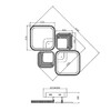 Миниатюра фото потолочная светодиодная люстра escada samia 10255/4led | 220svet.ru