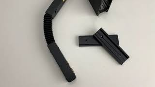 Миниатюра фото соединитель l-образный с токопроводом для шинопровода novotech flum 135122 черный | 220svet.ru