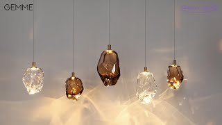 Миниатюра фото подвесной светильник odeon light gemme 7112/4lb коричневый | 220svet.ru